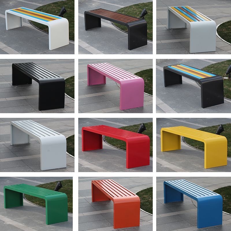 Garden Bench Metal - Banco de metal de aço laminado