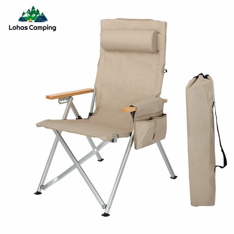 Garden Bench Metal - Lohascamping portátil ajustável braço cadeira jardim