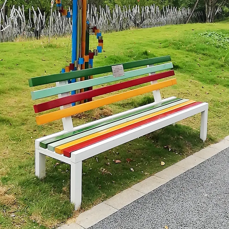 Garden Bench Metal - Banco de Jardim Anticorrosivo de Madeira