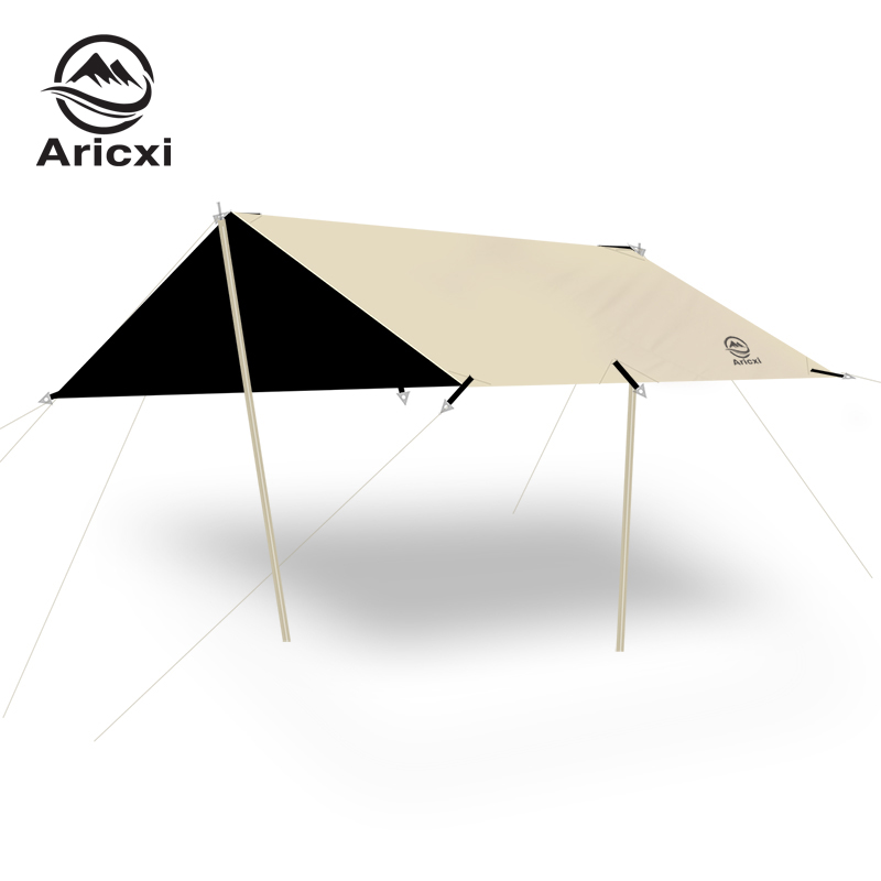 Sun Sail Shade - Aricxi revestimento preto lona acampamento ao