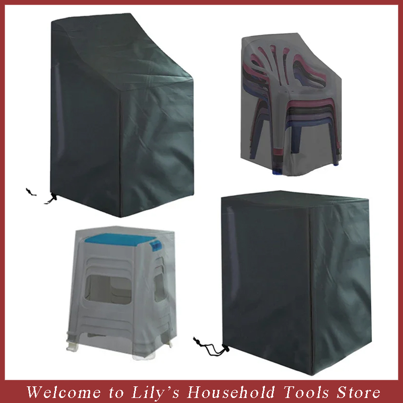 Outdoor Furniture Plans - Impermeável Dustproof Stacked Cadeira Dust Cover,