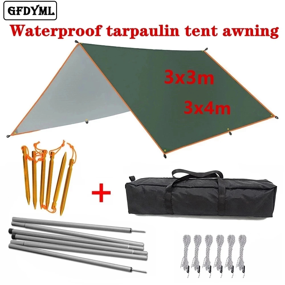 Sun Sail Shade - Tenda de toldo impermeável ultraleve, Jardim