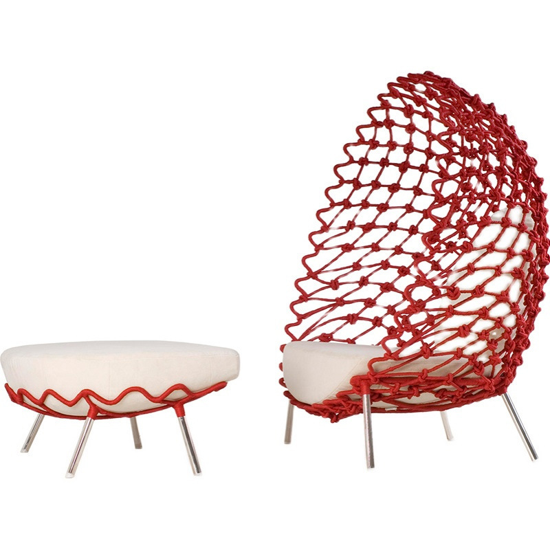 Outdoor Furniture Egg Chair - Cadeira de vime moderna e minimalista