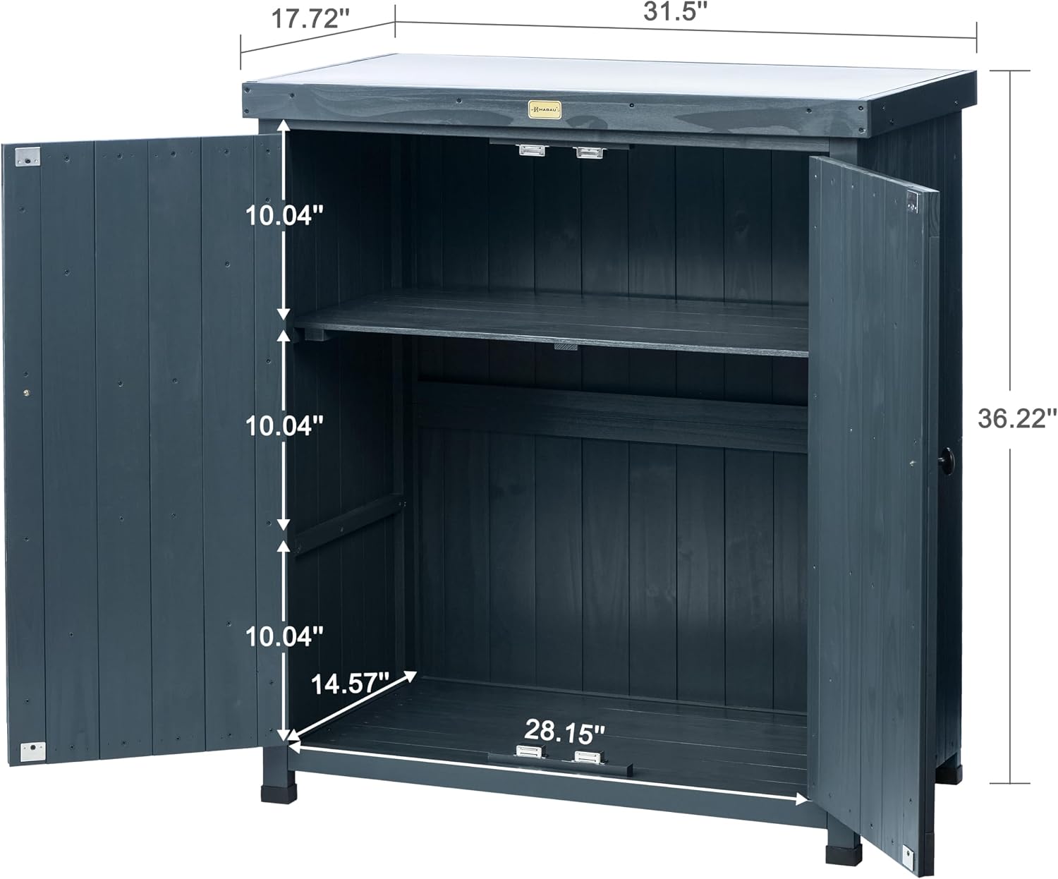 Armários de Armazenamento Exte - Garden Bench Metal avaliação e preço