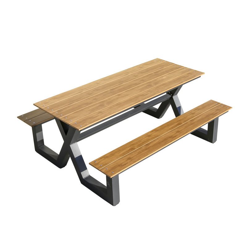 Banco Moderno de Madeira Maciç - Garden Bench Metal avaliação e preço
