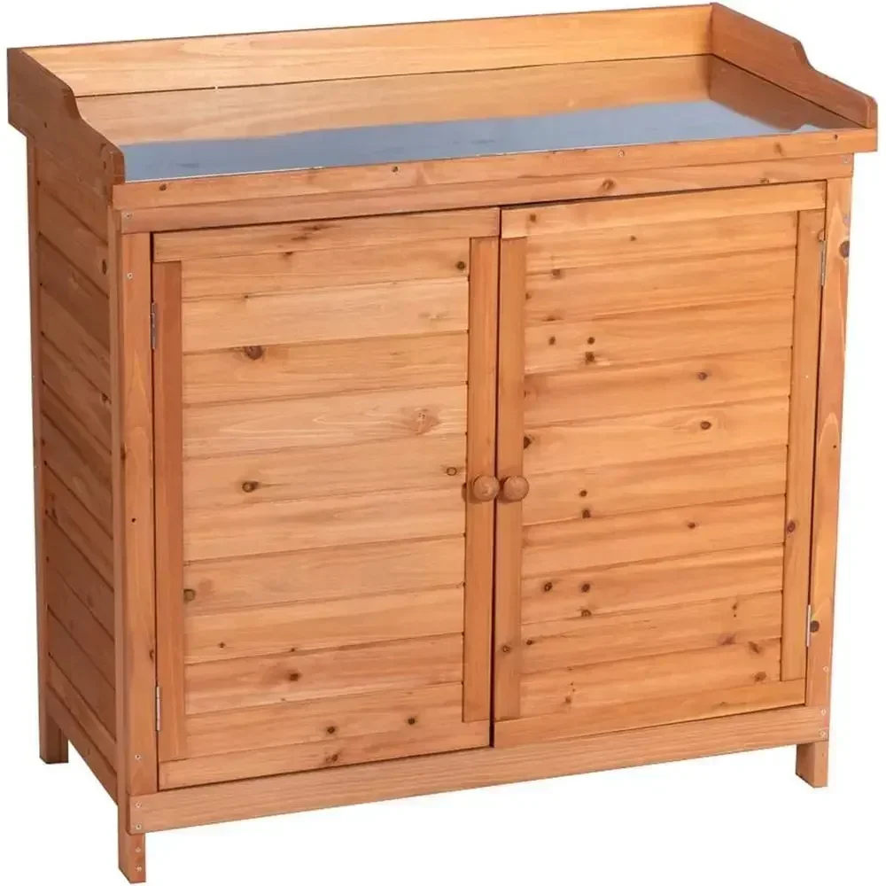 Armário de madeira para armaze - Garden Bench Metal avaliação e preço