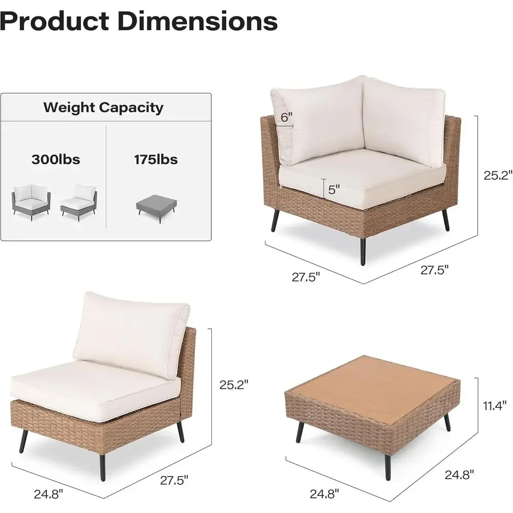 Conjunto de Sofá Seccional de  - Outdoor Furniture One Piece avaliação e preço