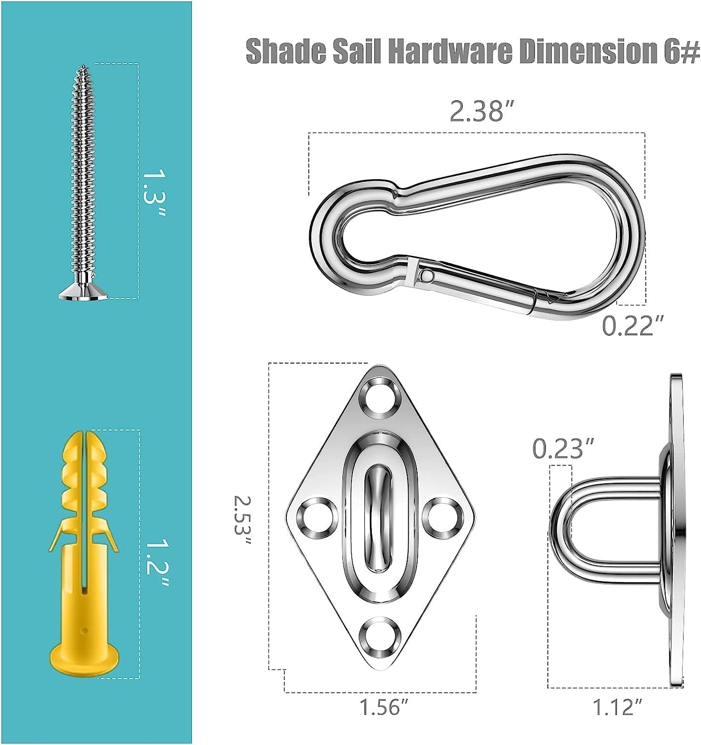 Kit de Toldo Retangular/Quadra - Sun Sail Shade avaliação e preço
