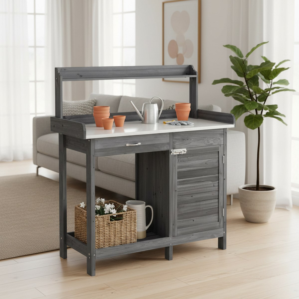 Bancada de Jardinagem Externa  - Garden Bench Metal avaliação e preço