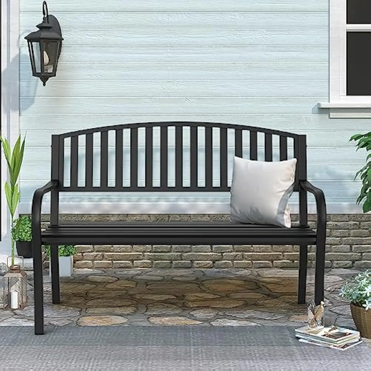 Banco de Metal para Jardim, Pá - Garden Bench Metal avaliação e preço