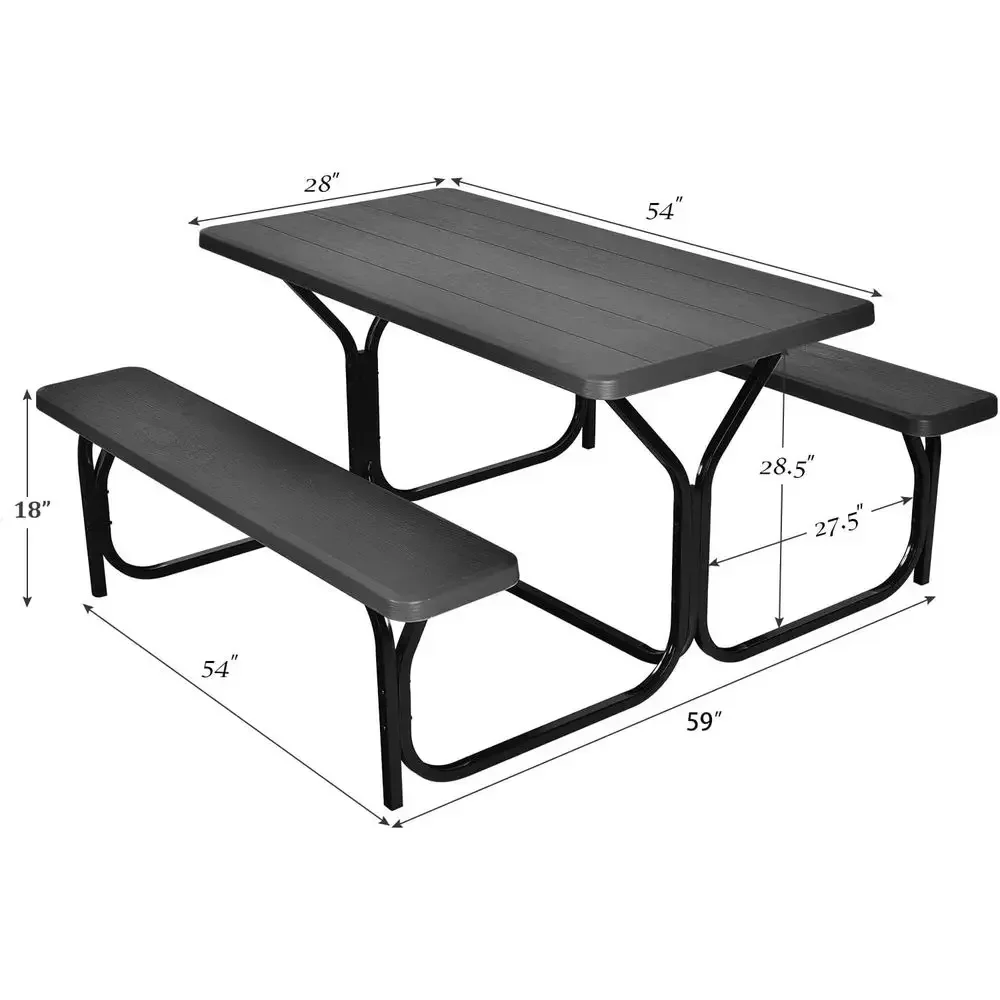 Conjunto de bancos de metal du - Garden Bench Metal avaliação e preço